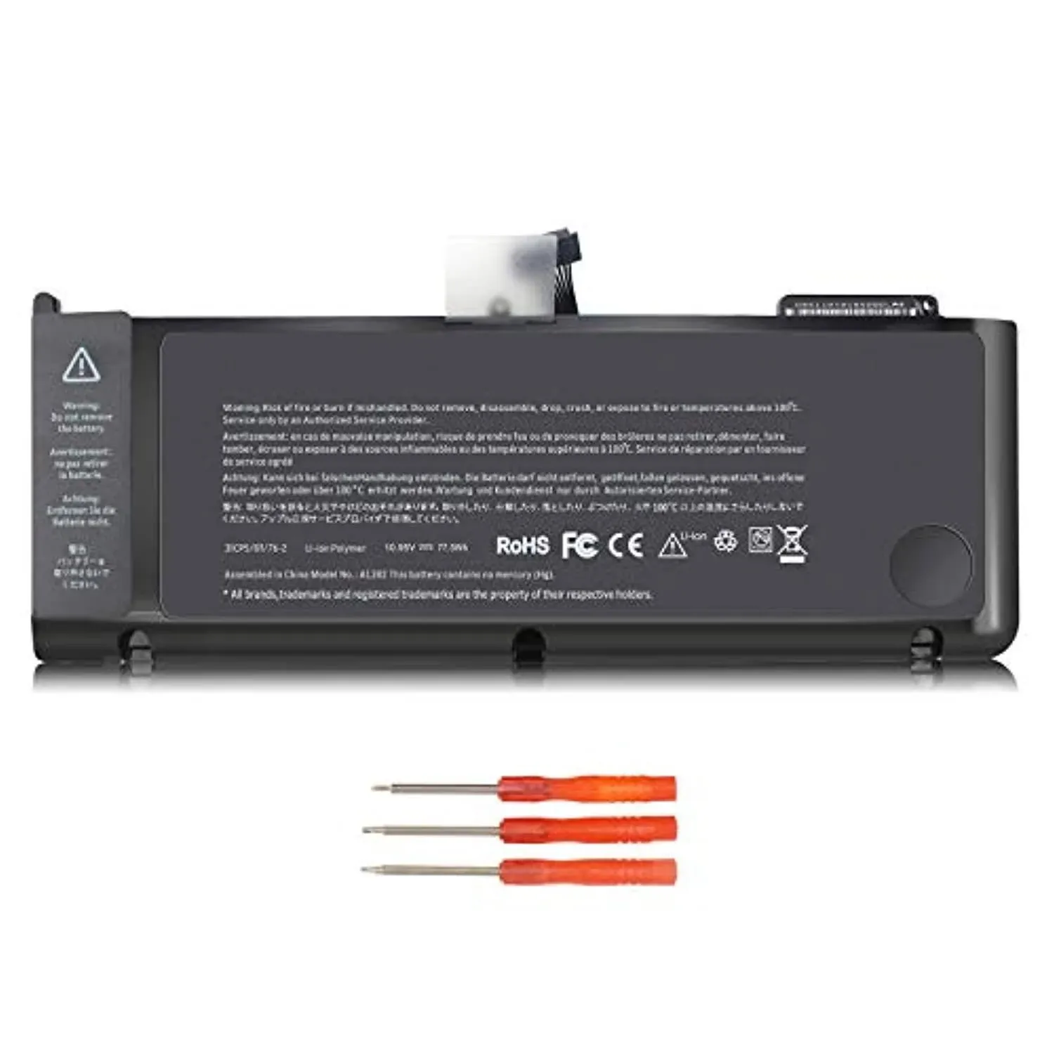 Angwel A1382 Laptop Battery for MacBook Pro 15 inch (Only for Early/Late 2011, Mid 2012) A1286 MC721LL/A MC723LL/A 661-5844 020-7134-a[10.95v 77.5wh]