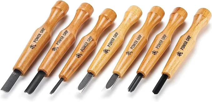 Power Grip Carving Tools, 7 Piece Set (Japan Import)