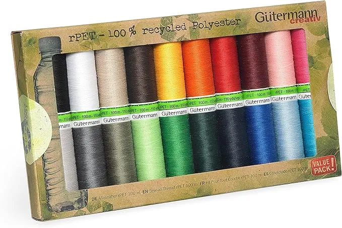 Gütermann creativ Sewing thread set rPET with 20 spools Sew-all Thread 100 m