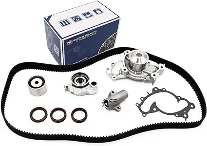 Timing Belt Kit Water Pump w/Gaskets Tensioner 2001-2010 For Toyota Camry Highlander Sienna Solara For Lexus ES300 RX300 3.0L 3.3L V6 DOHC 1MZFE 3MZFE 24V OE Style