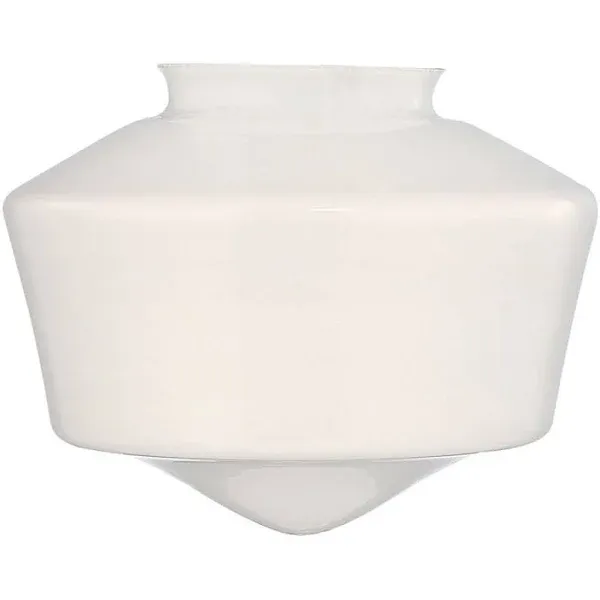 Design Classics Lighting Opal White Glass Shade - 3-Inch Fitter Opening