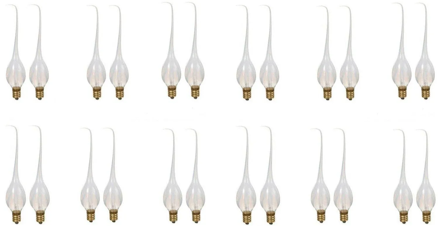 LIGHT BULBS Replacement Bulb Silicone Dipped Candles Chandelier CREATIVE HOBBIES