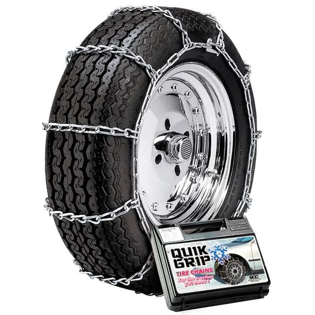 Security Chain Company QG2829CAM Quik Grip V-Bar Light Truck CAM LRS Tire Traction Chain - Set of 2