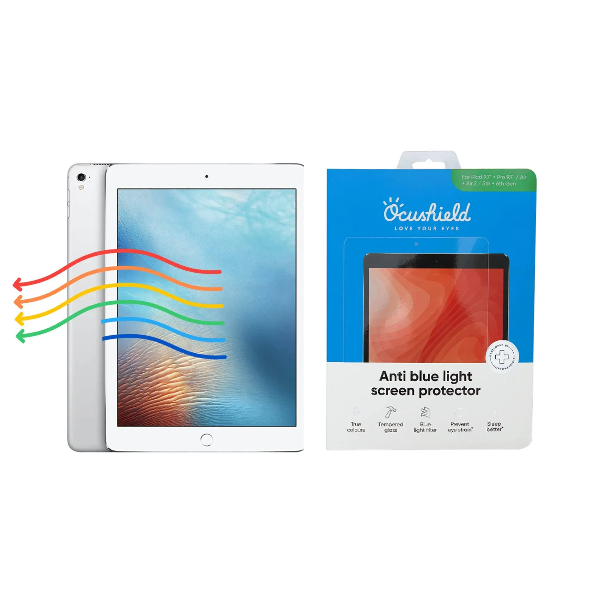 Ocushield IPad screen protector- IPad 9.7 &amp; Pro 9.7 Air &amp; Air2 5&amp;6th gen