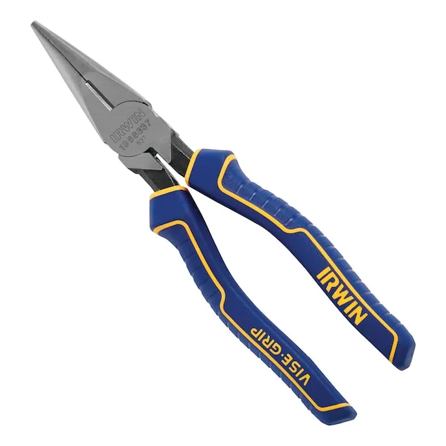 IRWIN VISE-GRIP Long Nose Pliers with Wire Cutter, 8-Inch (2078218)