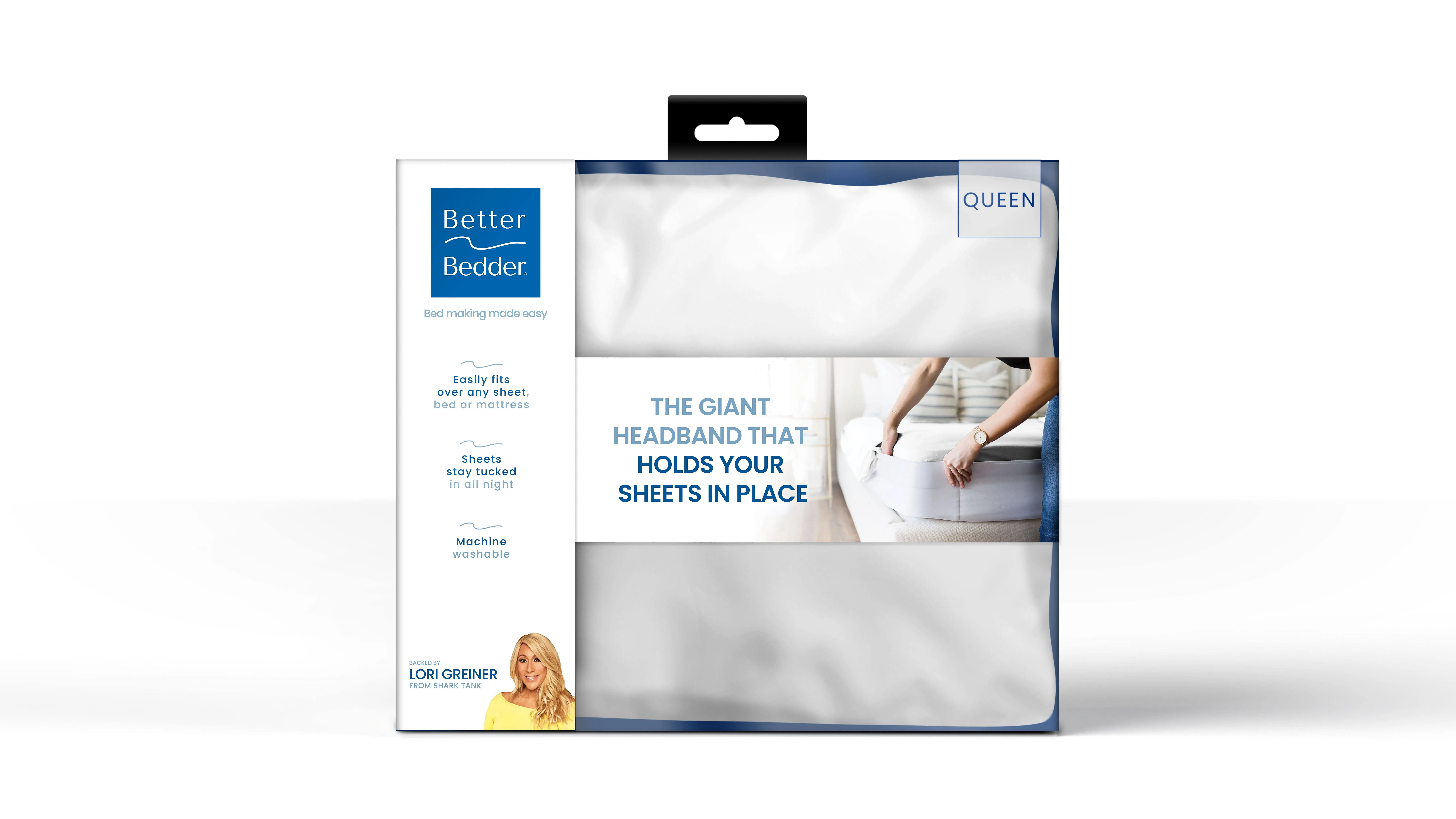 Lori Greiner - Better Bedder QUEEN SIZE Headband Holds Your Bed Sheets in Place