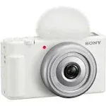 Sony ZV-1F Vlog Camera for Content Creators and Vloggers (White) Bundle