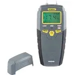 General Tools MMD4E Digital Moisture Meter, Water Leak Detector, Moisture Tester, Pin Type, Backlit LCD Display With Audible and Visual High-Medium-Low Moisture Content Alerts, Grays