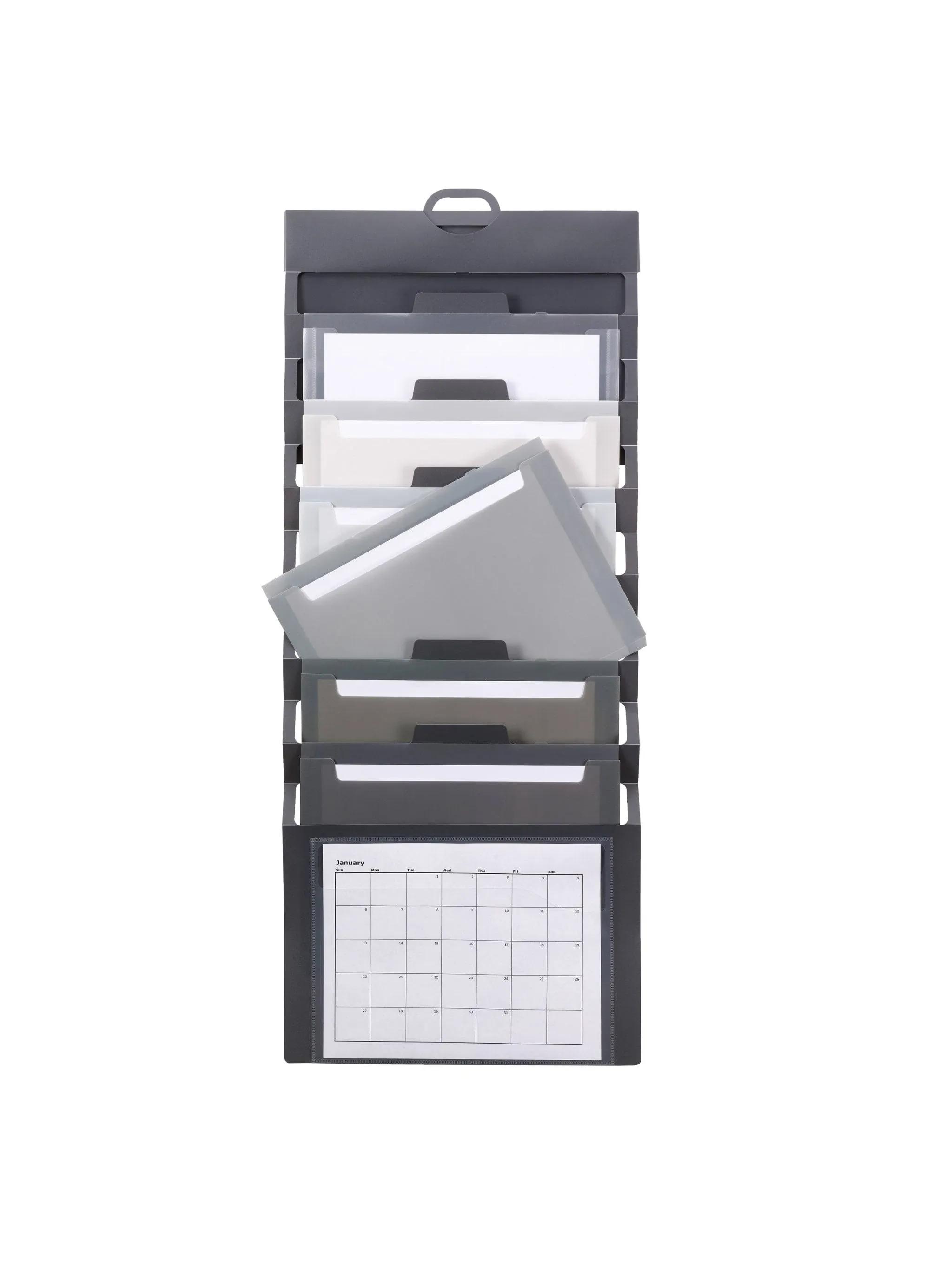 Smead Manufacturing Company SMD92061 Smead Cascading Wall Organizer Gray