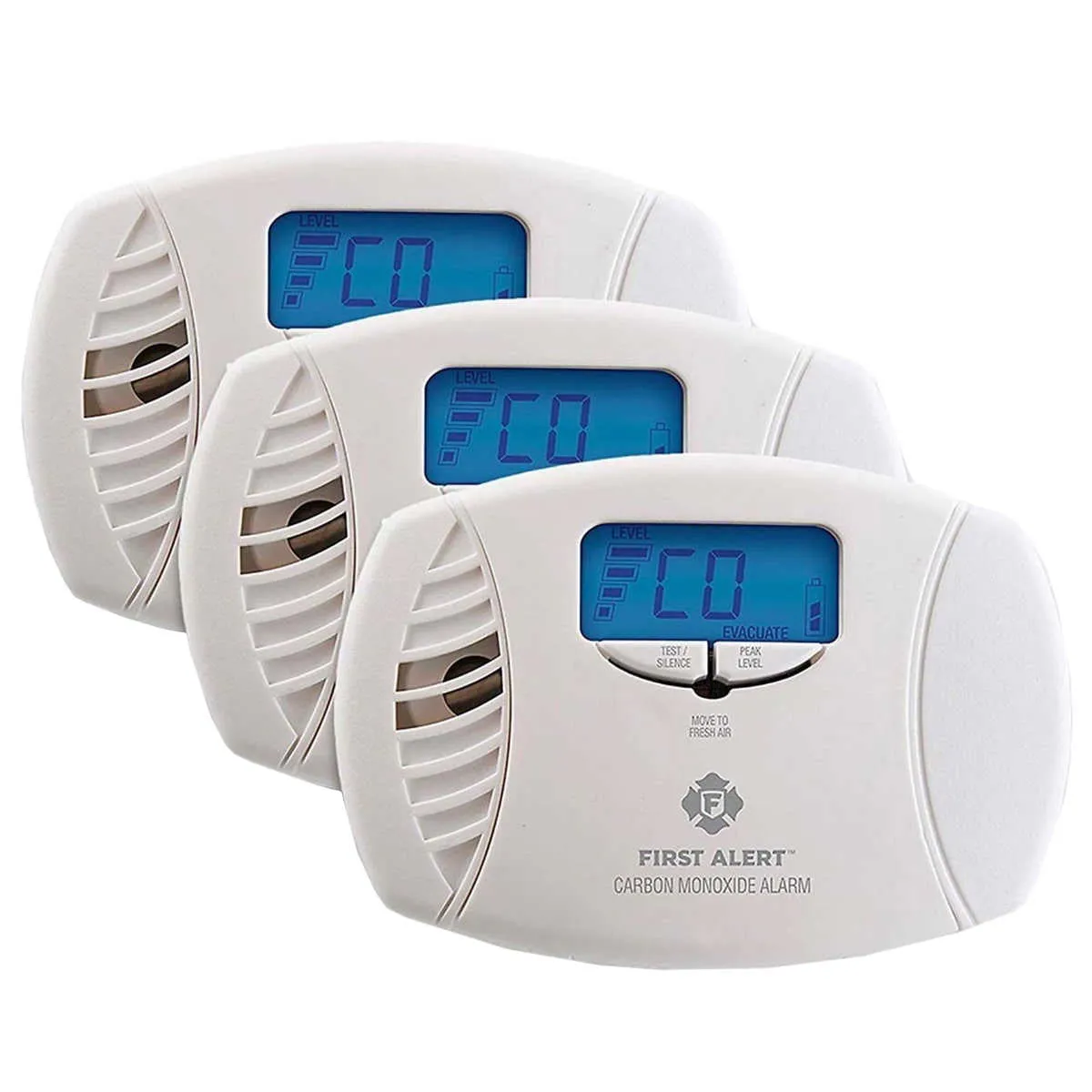 First Alert Dual Powered Carbon Monoxide Alarm 3-pack, White CO615-3