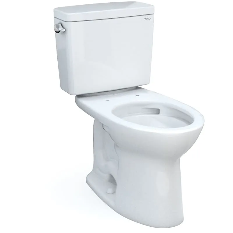 Toto CST776CSFG#03 Drake Two-Piece Elongated 1.6 GPF Universal Height Tornado Flush Toilet with CEFIONTECT , Bone