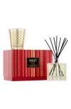 New York Holiday Classic Candle & Reed Diffuser Set In Red