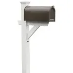 Highwood Hazleton Mailbox Post - White