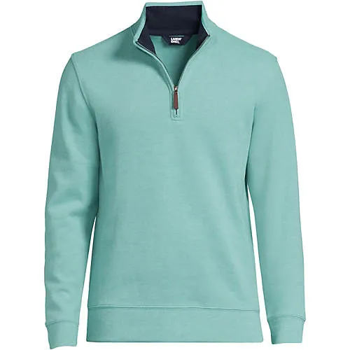 Lands' End Men's Bedford Rib Quarter Zip Sweater