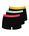 Boxer Briefs Three Multi Waistband Pack In Tricolor