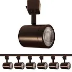 WAC Lighting Charge 1-Light Aluminum H-Track Head in Dark Bronze (Set of 6)