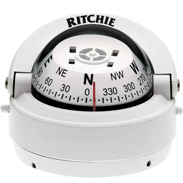 Explorer Compass Surface Mount White - Ritchie S-53W