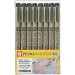 Sakura Pigma Micron 005 8 Color Set Water Based Pigment for Illustration