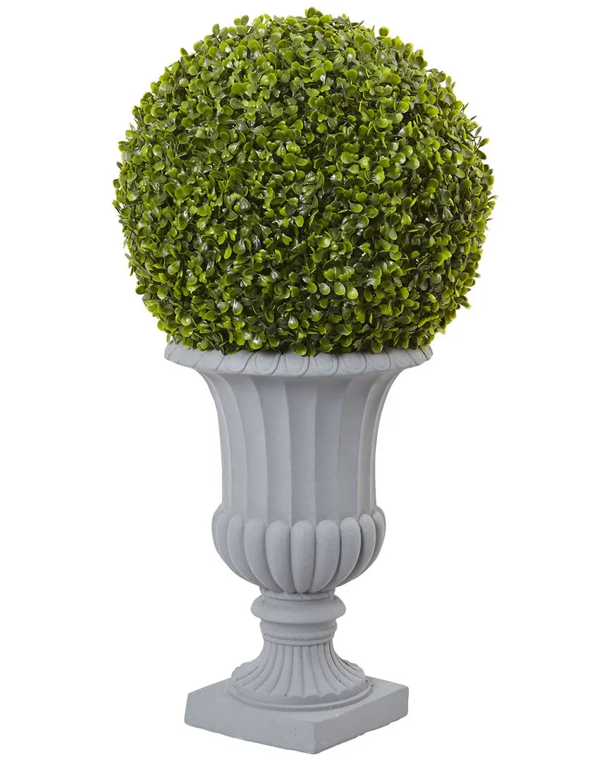 2.5ft Boxwood Topiary With Urn (indoor/outdoor) In Green