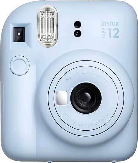 Fujifilm Instax Mini 12 Instant Film Camera, Pastel Blue