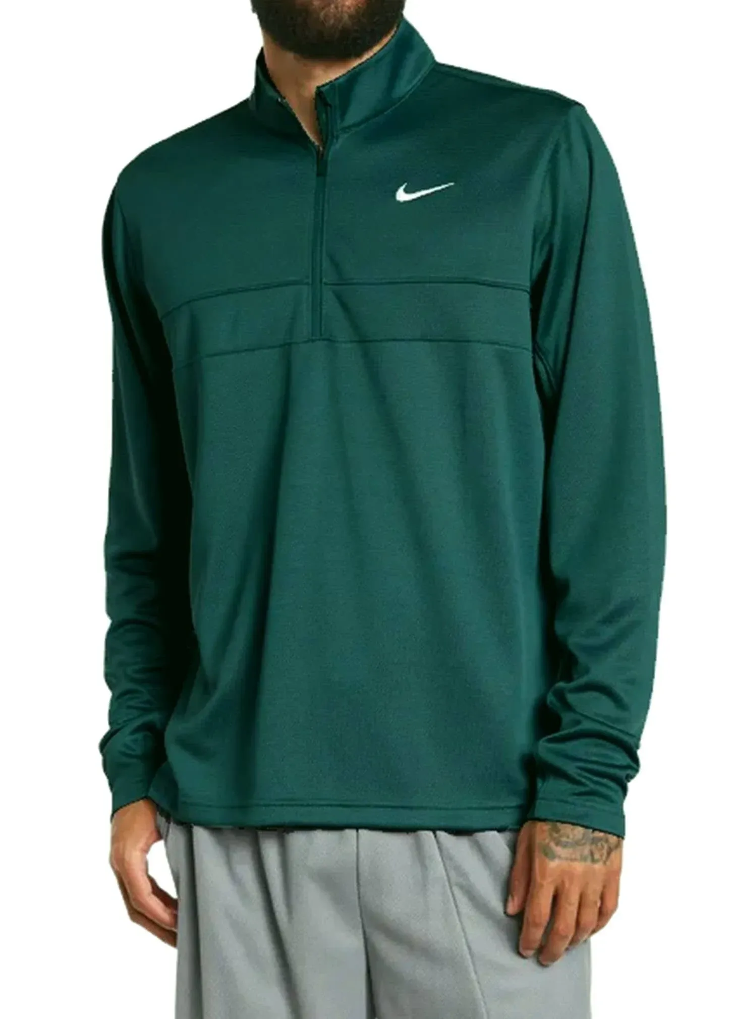 NWT Nike Dri-FIT Golf 1/2 Zip Men&#039;s Medium Teal Pullover Long Sleeve