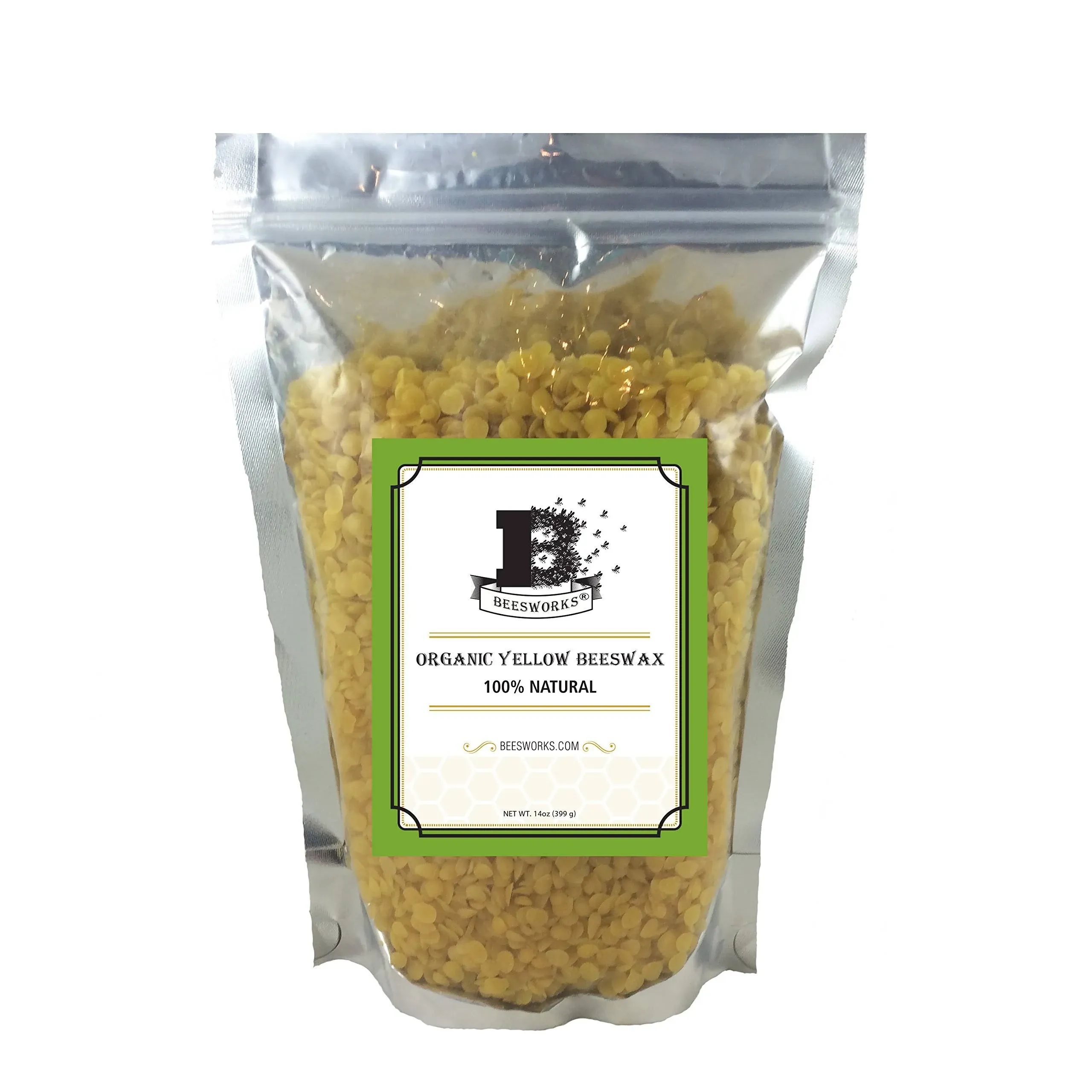 Beesworks Organic Yellow Beeswax Pellets