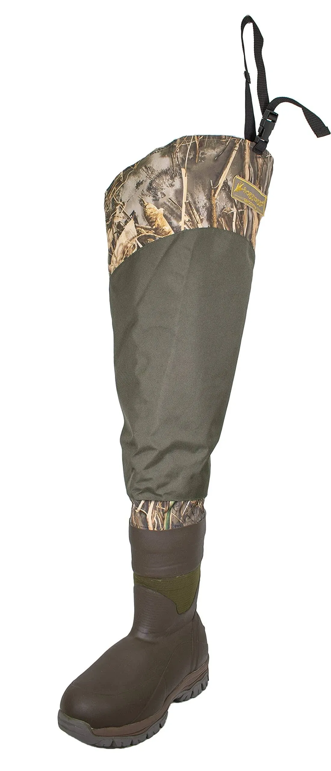 FROGG TOGGS Rana II PVC Bootfoot Hip Waders | Size 7 | Brown | Quick Release