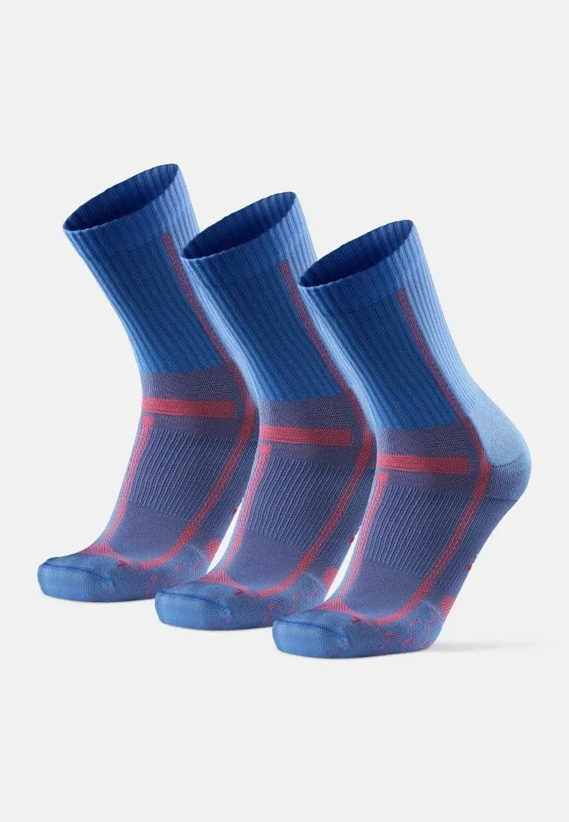 DANISH ENDURANCE Cushioned Running Socks for Long Distances, Crew Length, Anti-Blister for Men & Women, 3 and 5 Pack