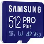 Samsung - Pro Plus 512 GB microSDXC Memory Card