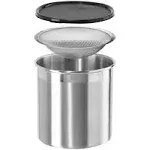 Oggi 4-Qt. Stainless Steel Grease Can