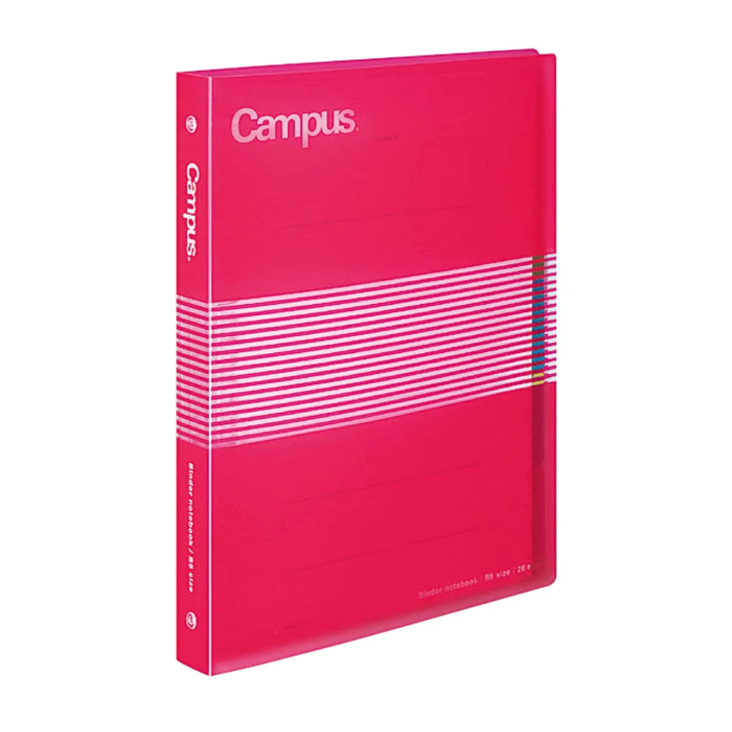 Kokuyo Campus Slide Binder - Middle - B5 - 26 Rings - Pink