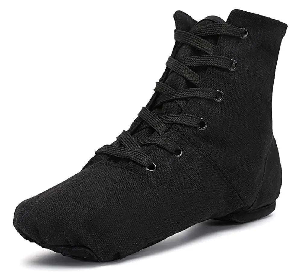 Canvas Jazz Dance Boots Ballet Dancing Sneakers for Adult Men Women Kid