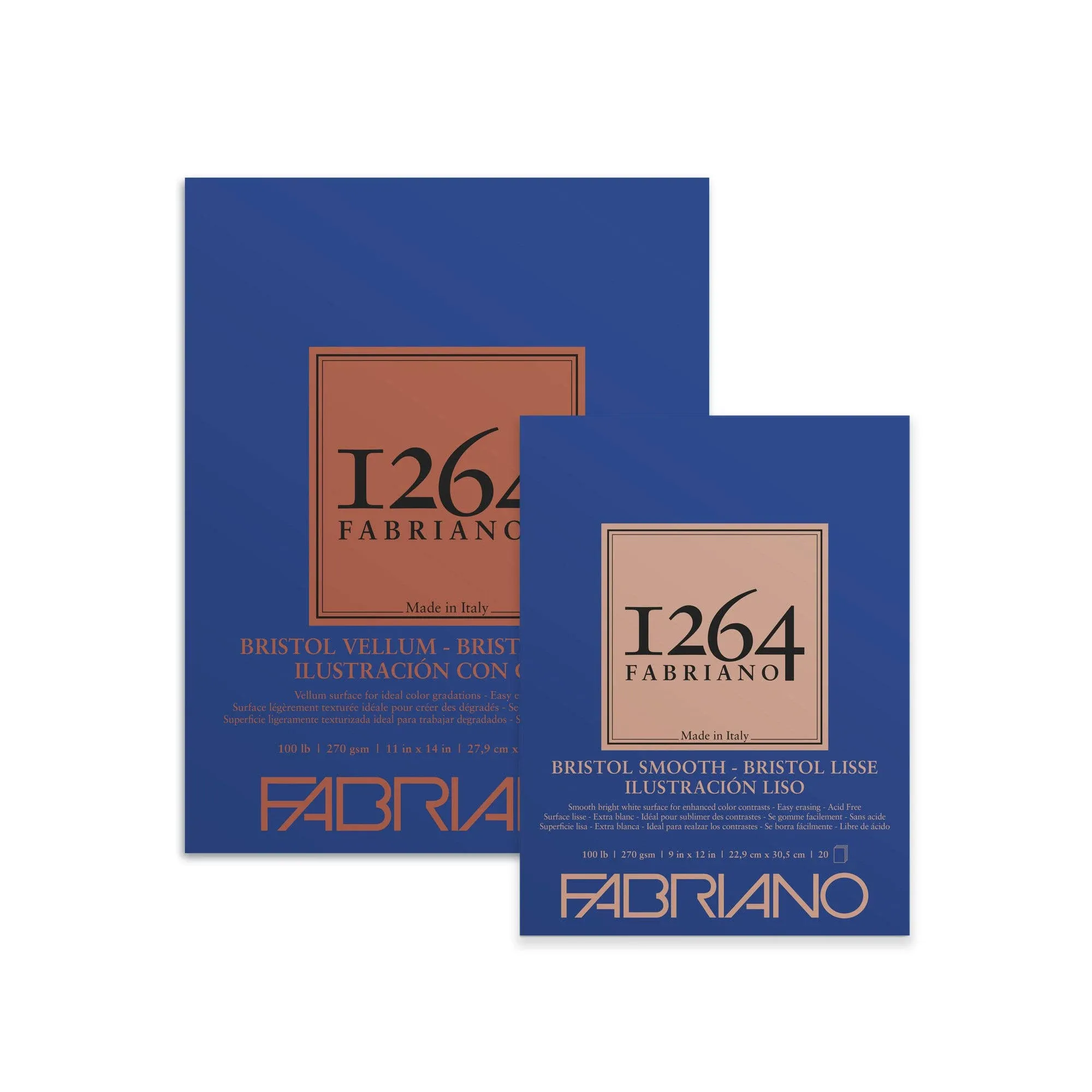 Fabriano 1264 Bristol Pad - 11" x 14", Smooth