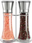 Willow & Everett Salt and Pepper Grinder Set - Stainless Steel Refillable Salt & Peppercorn Shakers