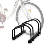 2 Bikes Floor Bike Stand, Bike Parking Rack Garage Bike Storage Stand Indoor/Out