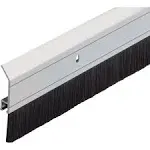 M-D Building Products Silver/Brown Vinyl Door Bottom Brush Sweep 36 L x 2-1/4 Thick in.