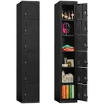 INTERGREAT Metal Locker for Office Storage Locker Employees Locker for School Gym Lockers Corridor Locker 6 Tier 6 Door