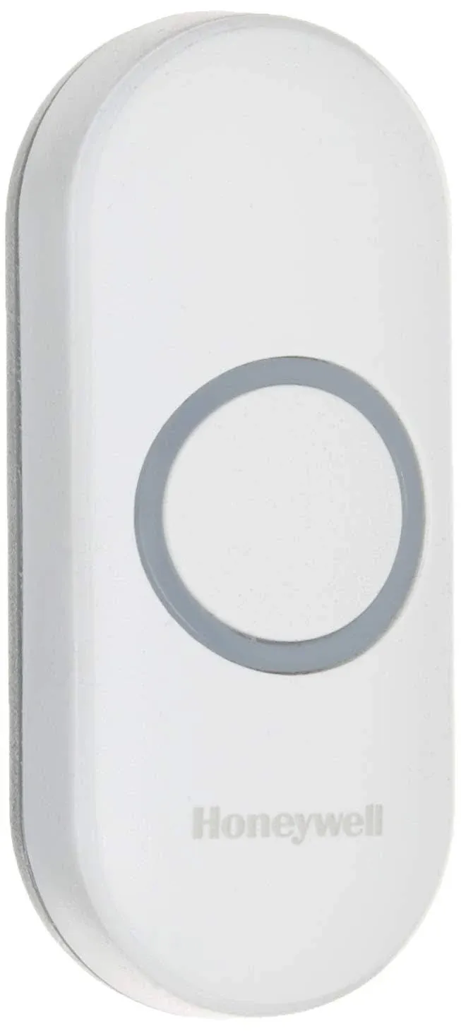 Honeywell Home RPWL400W2000 Honeywell Series 3, 4, 5, 9 Wireless Doorbell Push Button with Halo Light, White