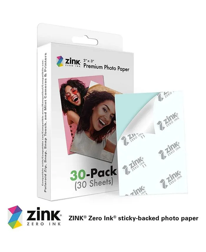 Zink 2"x3" Premium Instant Photo Paper 20 Pack