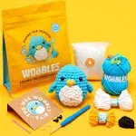 The Woobles Beginner Crochet Amigurumi Kits - Penguin