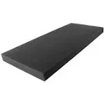 FoamRush 2&#034; x 24&#034; x 72&#034; Charcoal High Density Upholstery Foam Cushion Upholst...