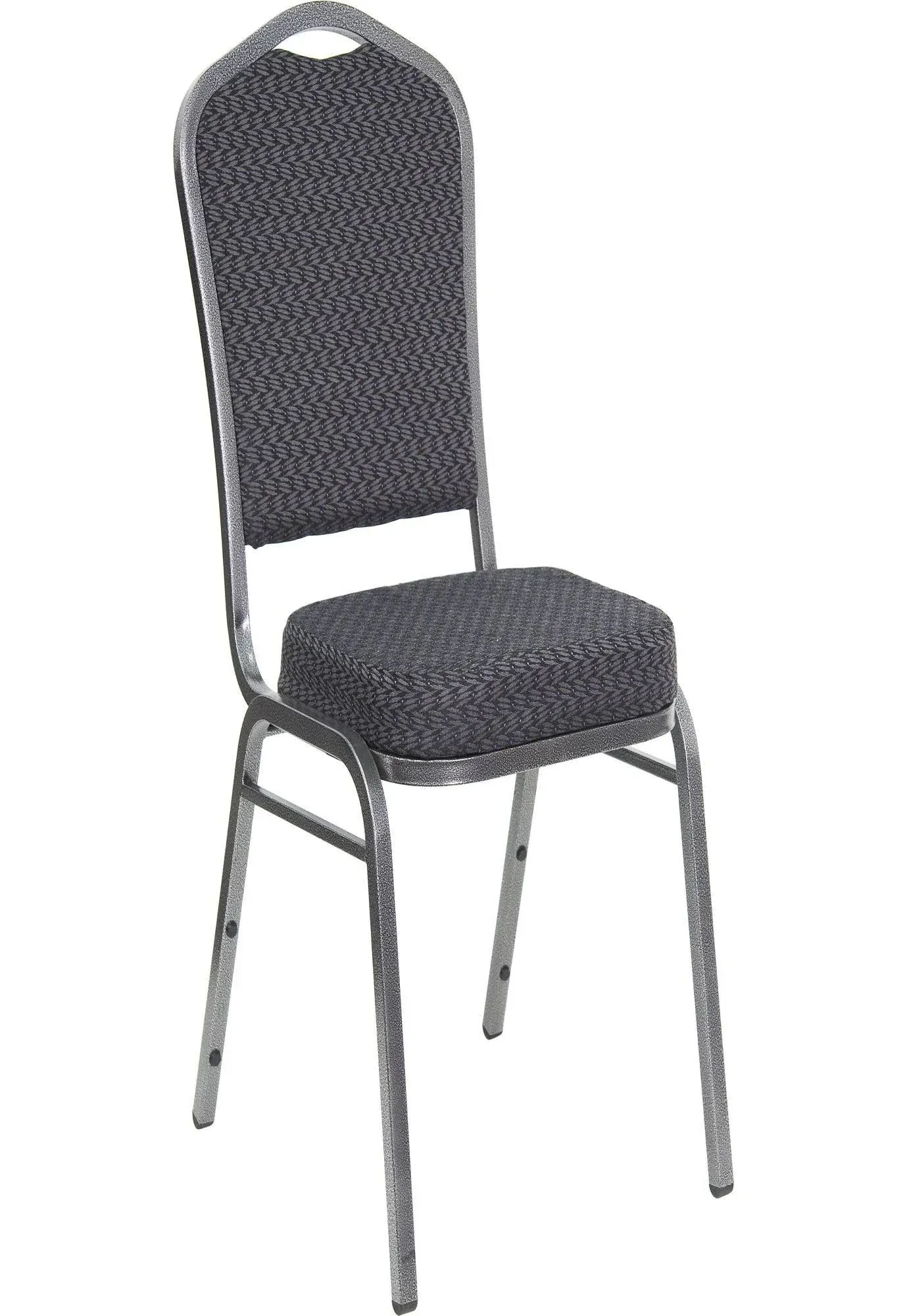 Flash Furniture Hercules Series Crown Back Stacking Banquet Chair in Black ...