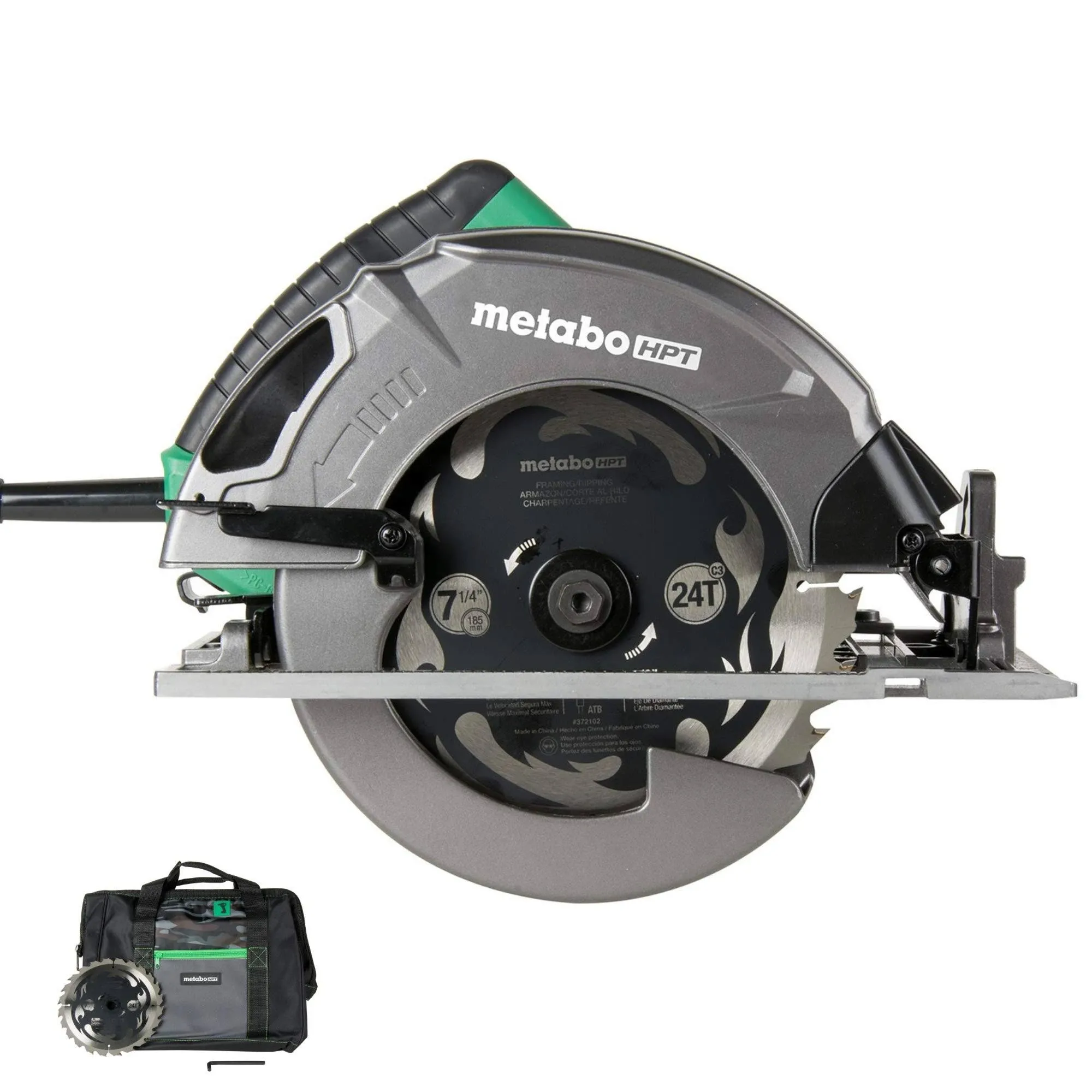 Metabo HPT C7SB3M 15A 7-1/4&#034; Circular Saw w/Blower Function &amp; Die-Cast Base New