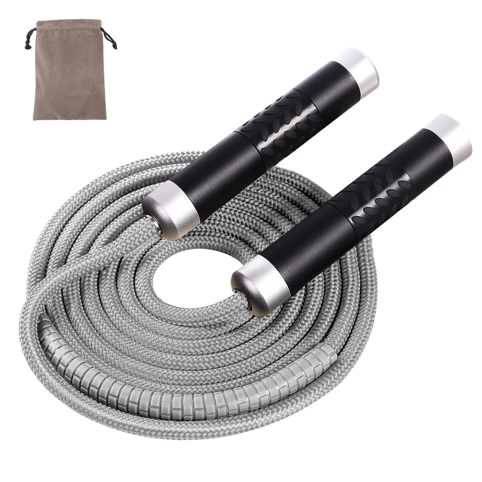 Gaoykai Weighted Jump Rope for Women,Men,Heavy Jump Rope with Adjustable Bold PVC Rope,Ball Bearing Aluminum Handle,Great for Crossfit Training, Boxin