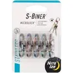 Nite Ize 5-Pack S-Biner MicroLock Stainless Steel Carabiner Spectrum-LSBM-<wbr/>07-5R7