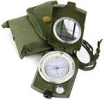 Sportneer Military Lensatic Sighting Camping Compass w/ Carrying Bag Waterproof