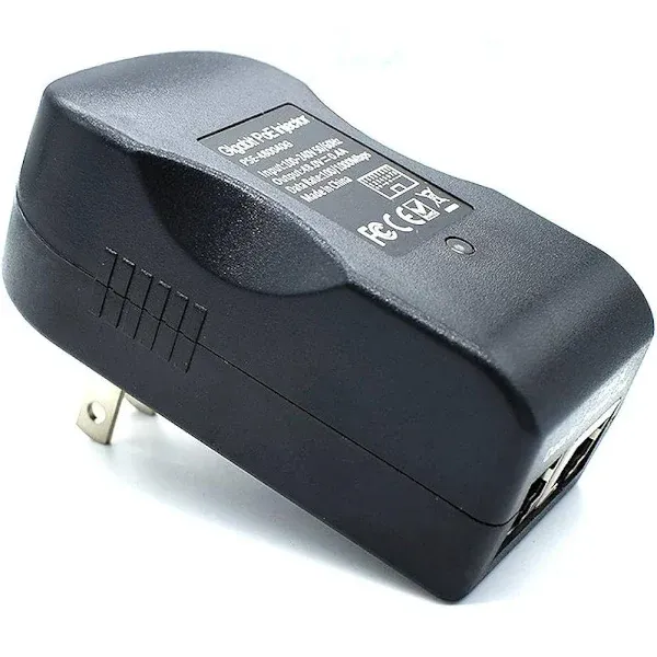 Wall Plug Gigabit Power Over Ethernet Poe Injector Max 24W Adapter,1000Mb<wbr/>ps 80