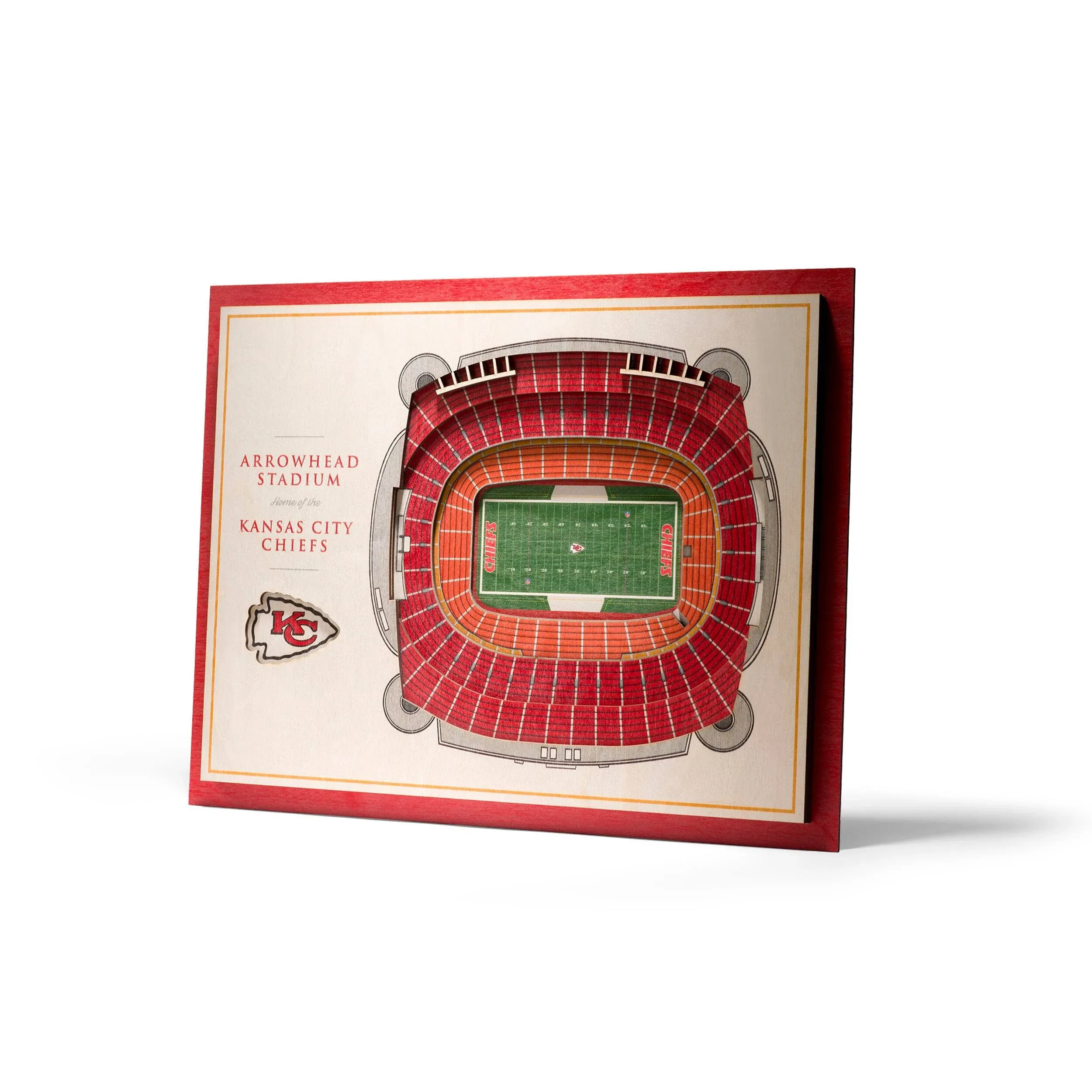 NFL Kansas City Chiefs 5-Layer StadiumViews 3D Wall Art