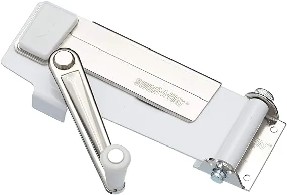 KitchenCraft KC609WH Swing-A-Way Wall Mounted Can Opener - Tin with Magnetic Lid Lifter,Metal,17.5 x 8 x 7 cm,Silver