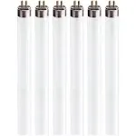 (6 Pack) F13T5/CW - T5 Fluorescent 4100K Cool White - 21" Linear - 13 Watt T5 - Under The Counter Light Bulbs…